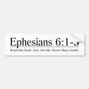 Läs den bibelEphesians 6:1 - 3 Bildekal