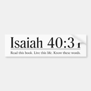 Läs den bibelIsaiah 40:31 Bildekal