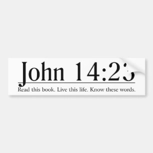 Läs den bibelJohn 14:23 Bildekal