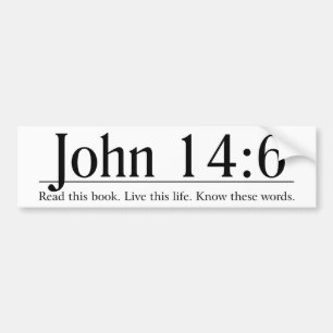 Läs den bibelJohn 14:6 Bildekal