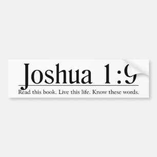 Läs den bibelJoshua 1:9 Bildekal