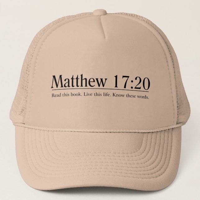 Läs den bibelMatthew 17:20 Truckerkeps (Framsida)