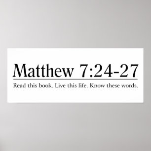 Läs den bibelMatthew 7:24 - 27 Poster