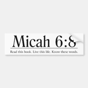 Läs den bibelMicah 6:8 Bildekal