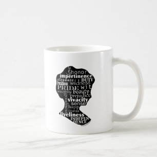 Läs den Jane Austen Cameomuggen Kaffemugg