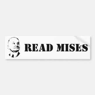 Läs den Ludwig Von Mises Österrikare ekonomen Bildekal