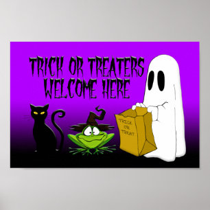 Lås eller Beers Välkommen hit Halloween Poster