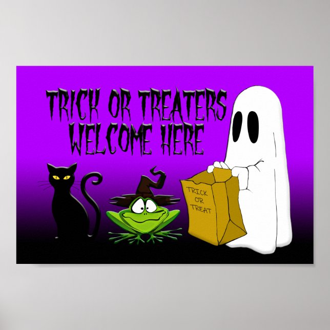 Lås eller Beers Välkommen hit Halloween Poster (Framsidan)