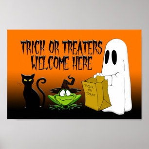 Lås eller Beers Välkommen hit Halloween Poster