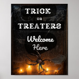 Lås eller Beers Välkommen hit Spooky Halloween Poster