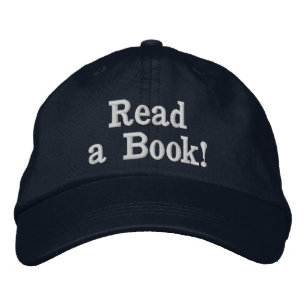 Läs en Bok! Broderad Keps