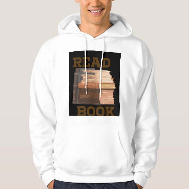 Läs en bok hoodie (Framsida)