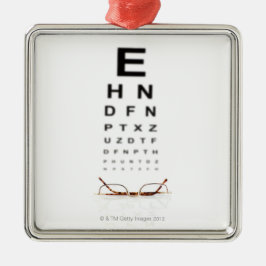 Läs- exponeringsglas julgransprydnad metall