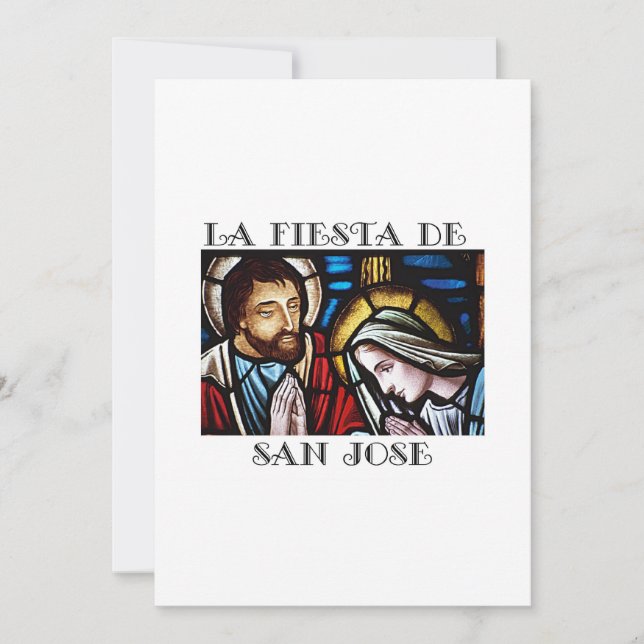 Las Fiesta de San Jose Greeting Card St. Joseph's Julkort (Framsida)