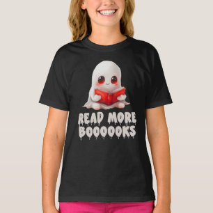 Läs fler böcker, Cute Ghost-läsning T Shirt