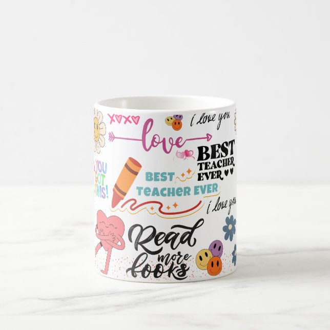 läs fler böcker kaffemugg (Center)