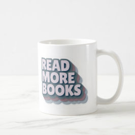 Läs Fler Böcker Retro Typografi Mugg