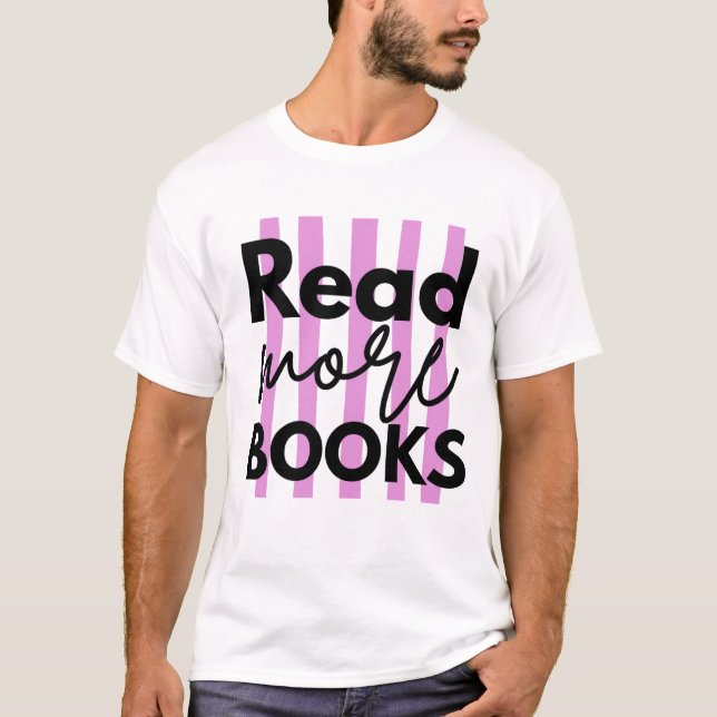 Läs Fler Böcker T Shirt (Framsida)