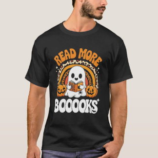 Läs Flera Böcker Spökpumpa Söt Lärare T Shirt