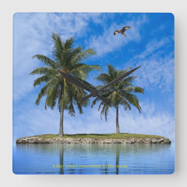 Lås för akrylvägg fyrkantig klocka (Framsida)