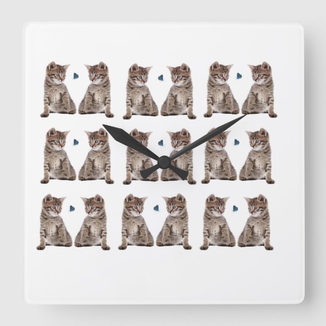 Lås för akrylvägg fyrkantig klocka (Framsida)