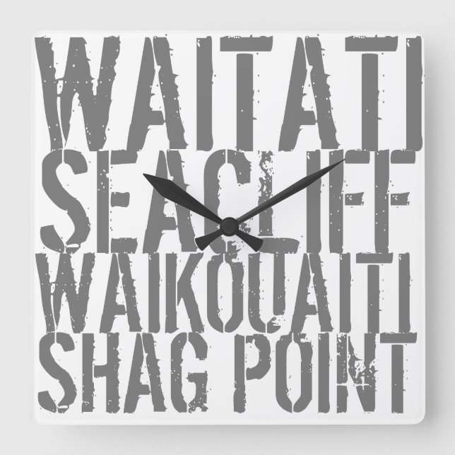 Lås för akrylvägg fyrkantig klocka (Framsida)