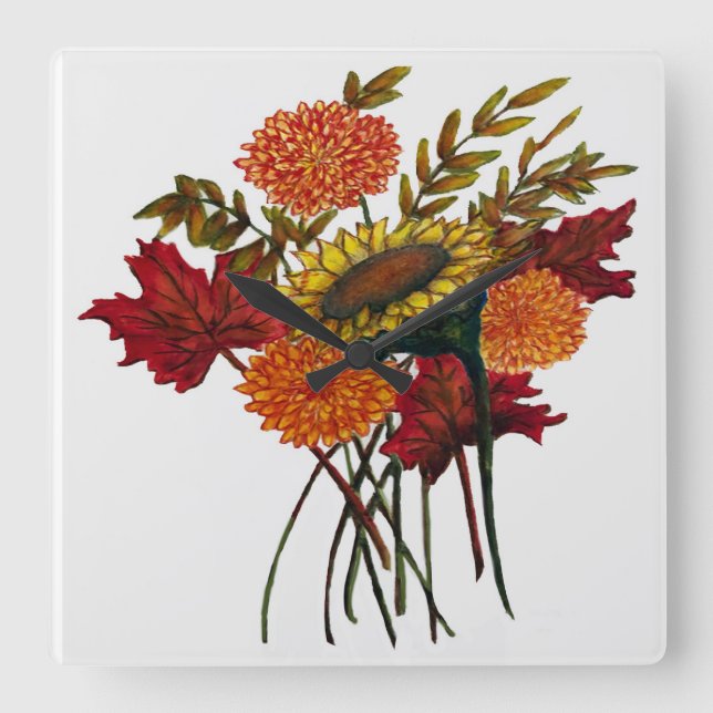 Lås för akrylvägg fyrkantig klocka (Framsida)