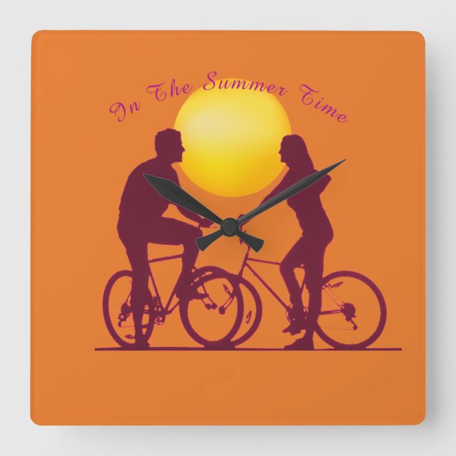 Lås för akrylvägg fyrkantig klocka (Framsida)