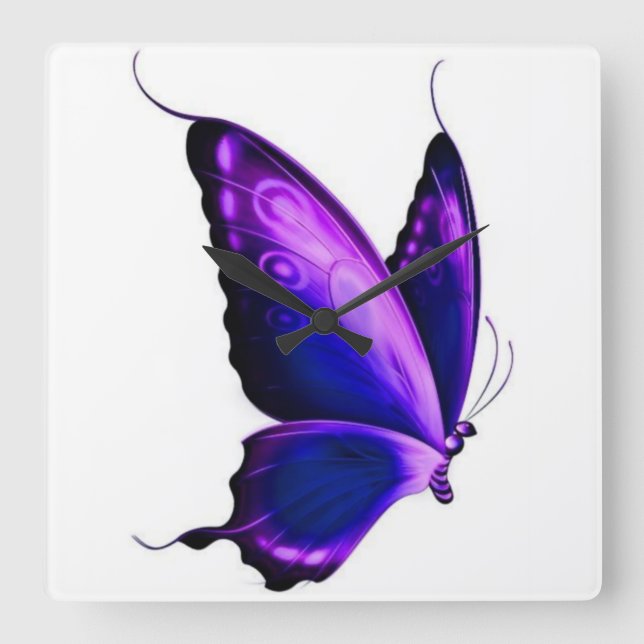 Lås för akrylvägg fyrkantig klocka (Framsida)