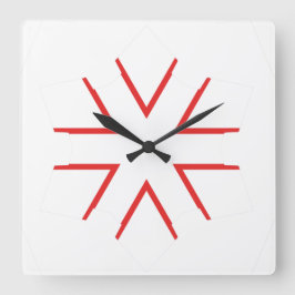 Lås för akrylvägg fyrkantig klocka