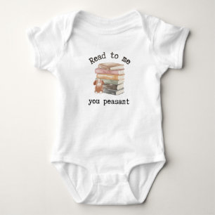 Läs för mig, du bondungebaby lycklig, Baby Läsare T Shirt