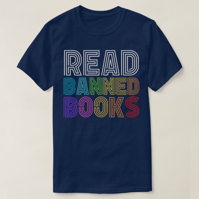Läs förbjuden Bokar 7 T Shirt (Design framsida)