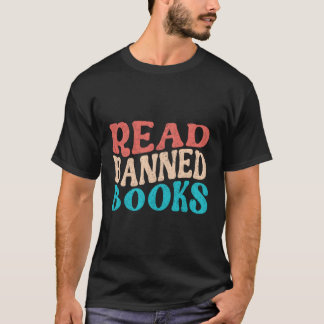 Läs förbjuden Bokar Bok Mask Bok T Shirt