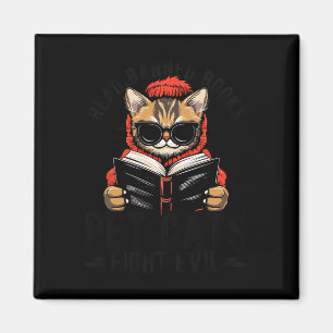 Läs förbjuden Bokar Pet Cats Fight Evil Rebe Banne Magnet