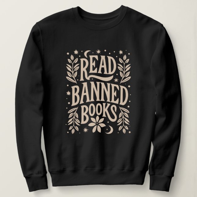 Läs förbjuden bokar t shirt (Design framsida)