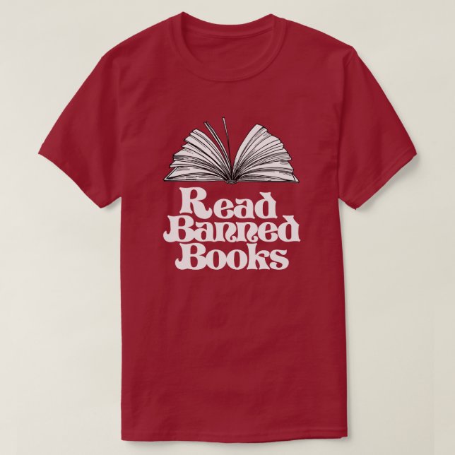 Läs förbjuden Bokar T Shirt (Design framsida)