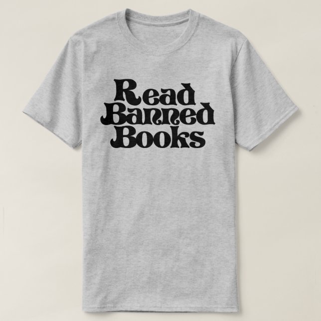 Läs förbjuden Bokar T Shirt (Design framsida)