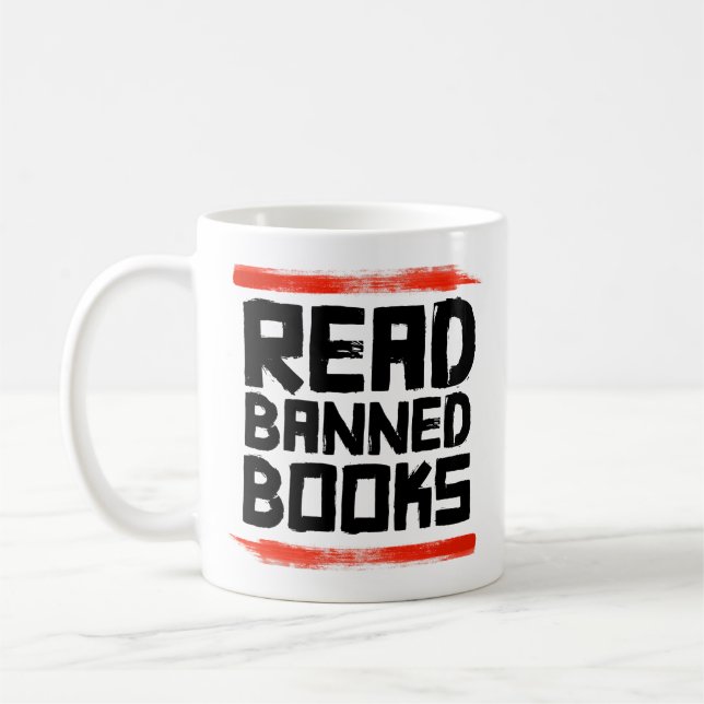 LÄS FÖRBJUDNA BÖCKER KAFFEMUGG (Vänster)