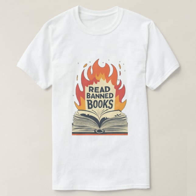 Läs förbjudna böcker - T-shirt (Design framsida)