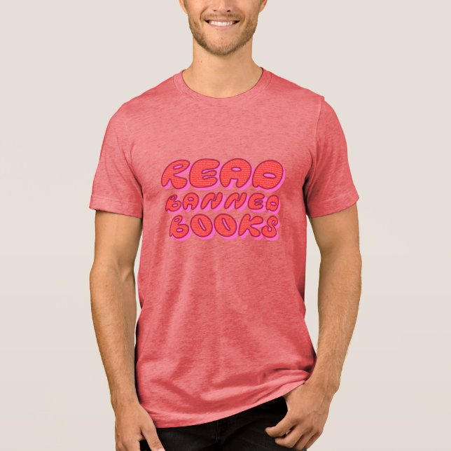 Läs förbjudna böcker t shirt (Framsida)