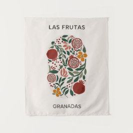 Las Frutas: Granadas - Pomegranat Market Tapestry