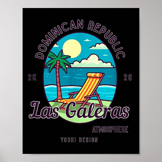 Las Galeras - Dominikanska republiken Poster (Framsidan)