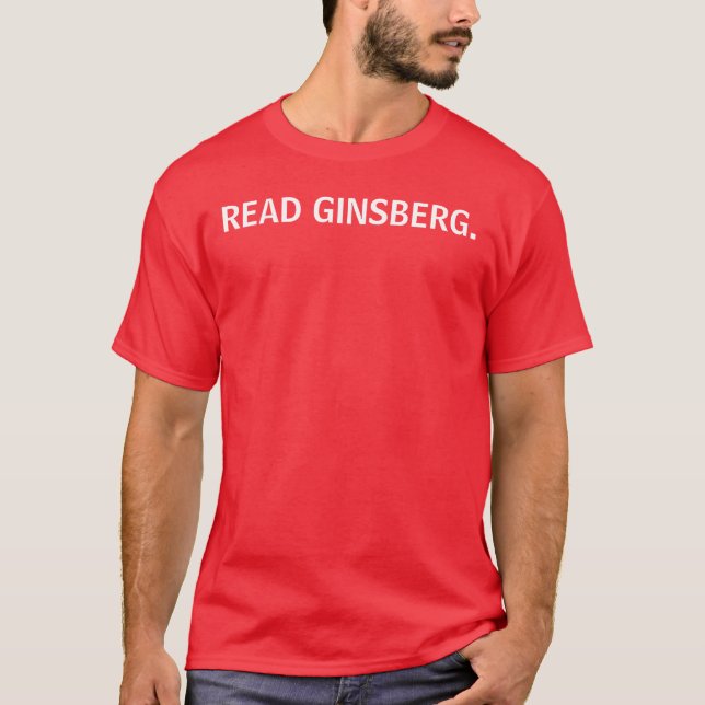 LÄS GINSBERG. T-SHIRT (Framsida)