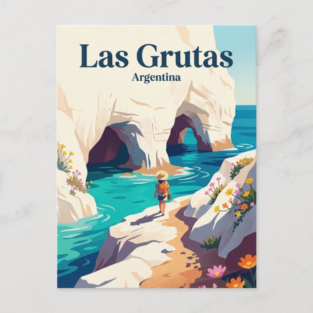 Las Grutas Argentina Vykort (Framsida)