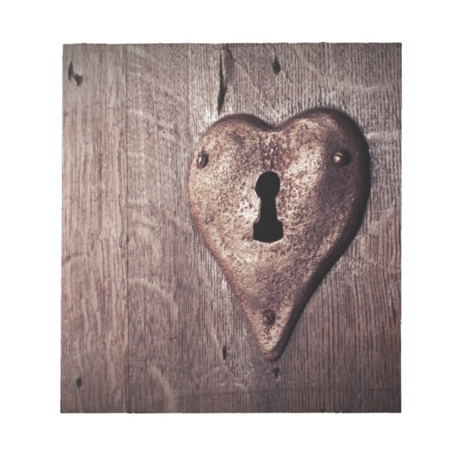 Lås hjärta anteckningsblock (Framsida)