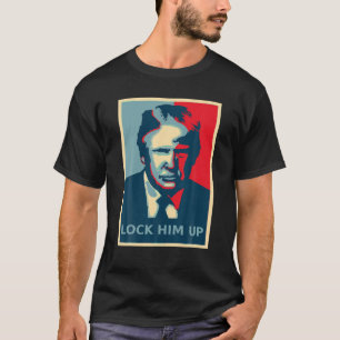 Lås Hm-uppåtskuren Spåra trumptraitor-antitrump T Shirt