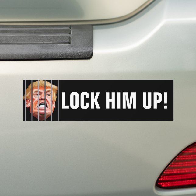 Lås honom in - Anti-förädarpresident Trump Bildekal (På Bil)