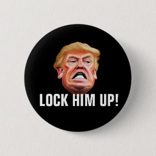 Lås honom in - Anti-förädarpresident Trump Knapp
