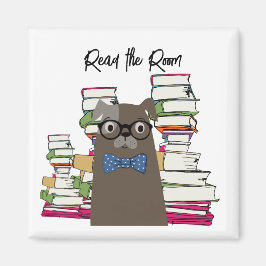 Läs hund för rummet magnet