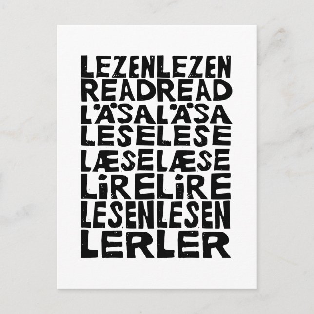 Läs i 8 språk Lino Skriv ut Vykort (Framsida)